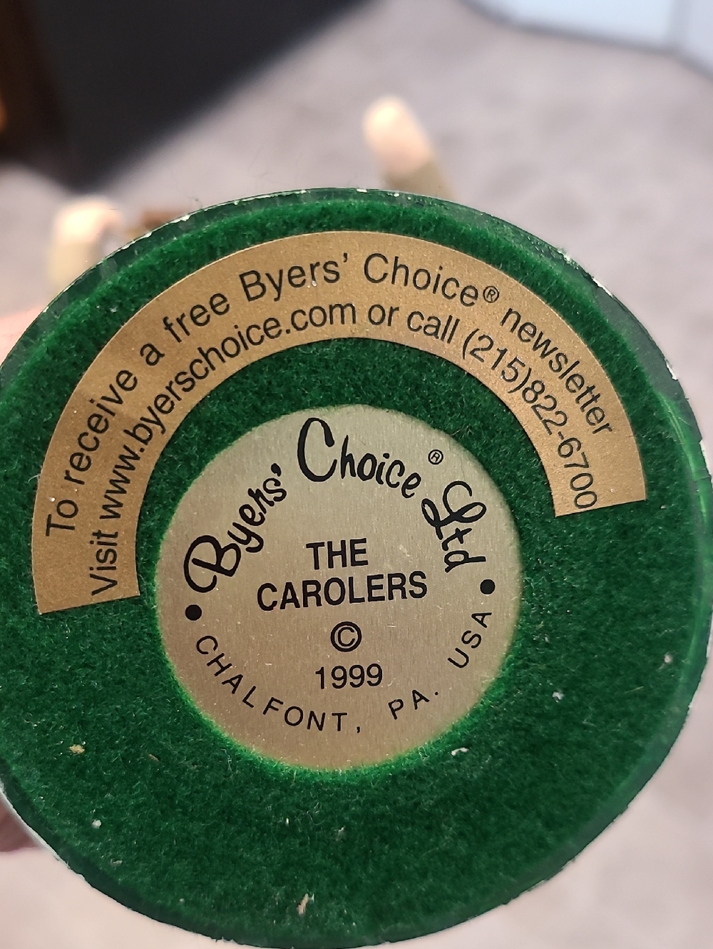 Byers Choice Carolers Artist Painter 1999 Figurine Brush Palette Stool Paint VTG - Picture 2 of 2